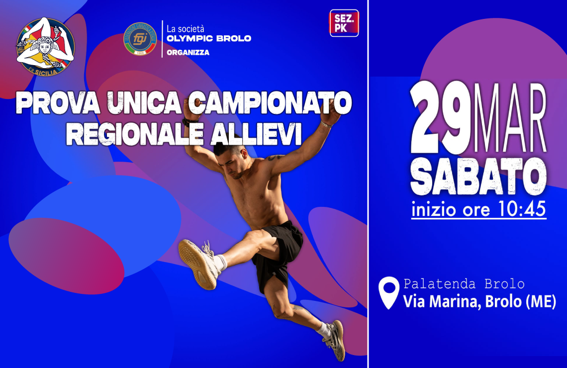 Prova Unica Campionato Regionale Allievi